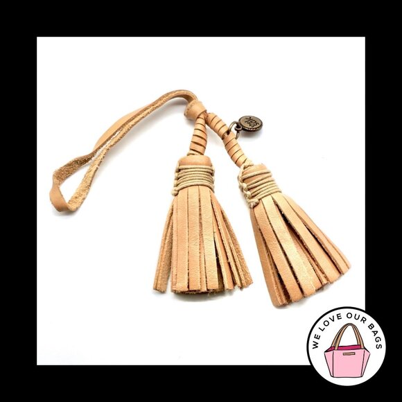 THE SAK Accessories - THE SAK Light Brown Saddle Leather Loop Strap Fob Bag Charm Keychain Hang Tag